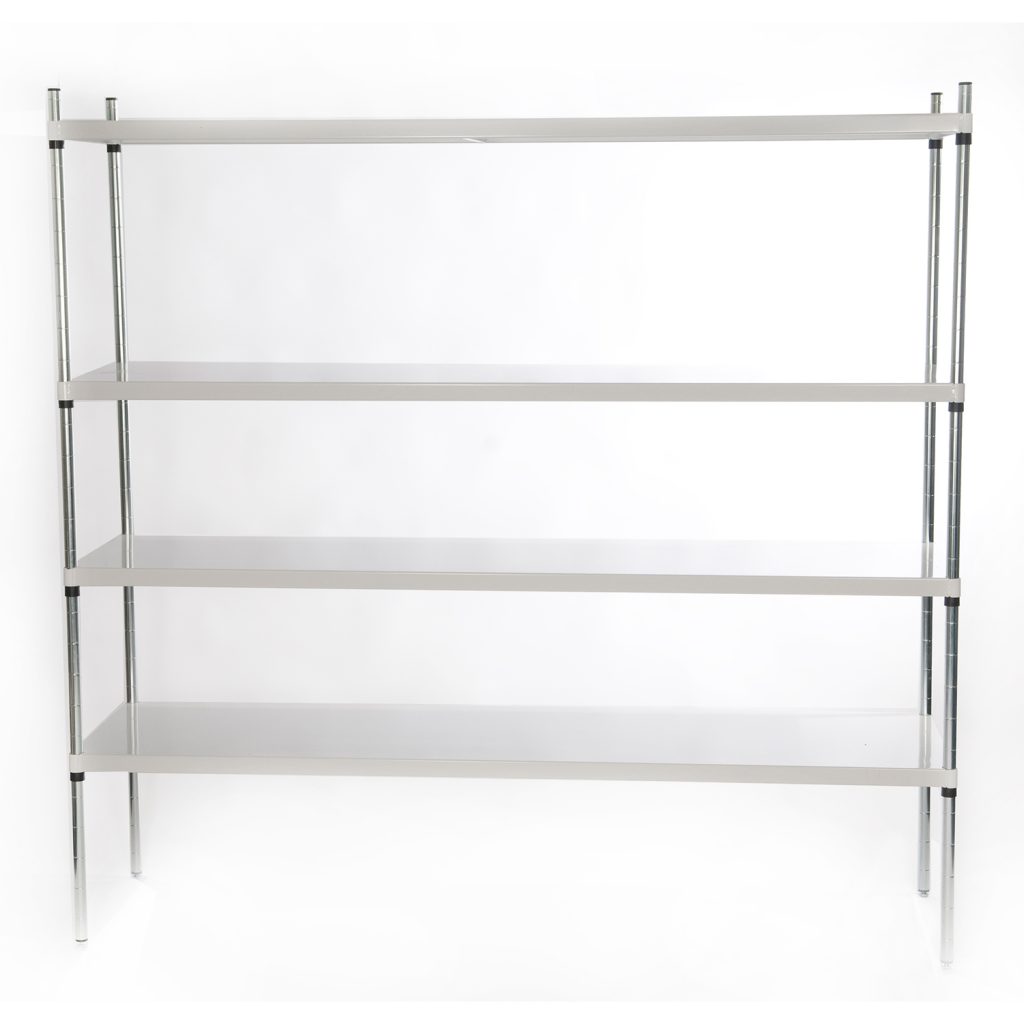 4 Tier Epoxy Coated Solid Quartermaster Starter Bay Bedford Shelving Ltd